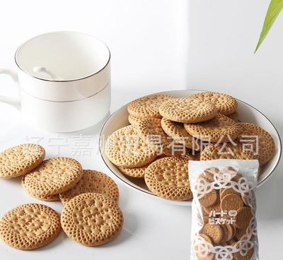 【日本进口食品北陆饼干经典脆圆饼干小麦原味饼干140g】价格_厂家_图片